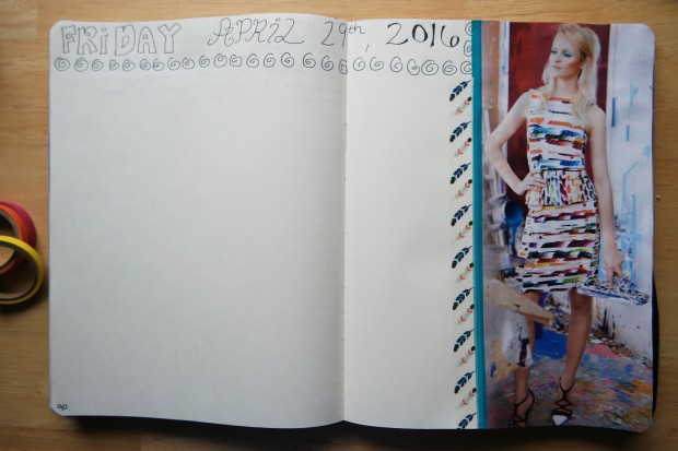 Creative Journaling in my visual notebook.