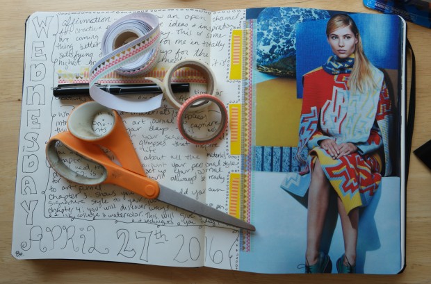 creative journaling in my visual notebook